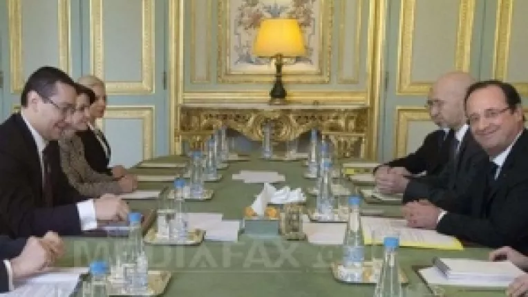 La Paris a fost semnat un "program de lucru interguvernamental" franco-roman pentru perioada 2013-2018