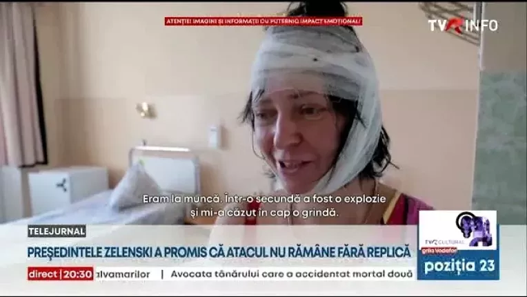 Zelenski: Din pacate, 70 oameni au fost ucisi in Cernihiv de o racheta ruseasca